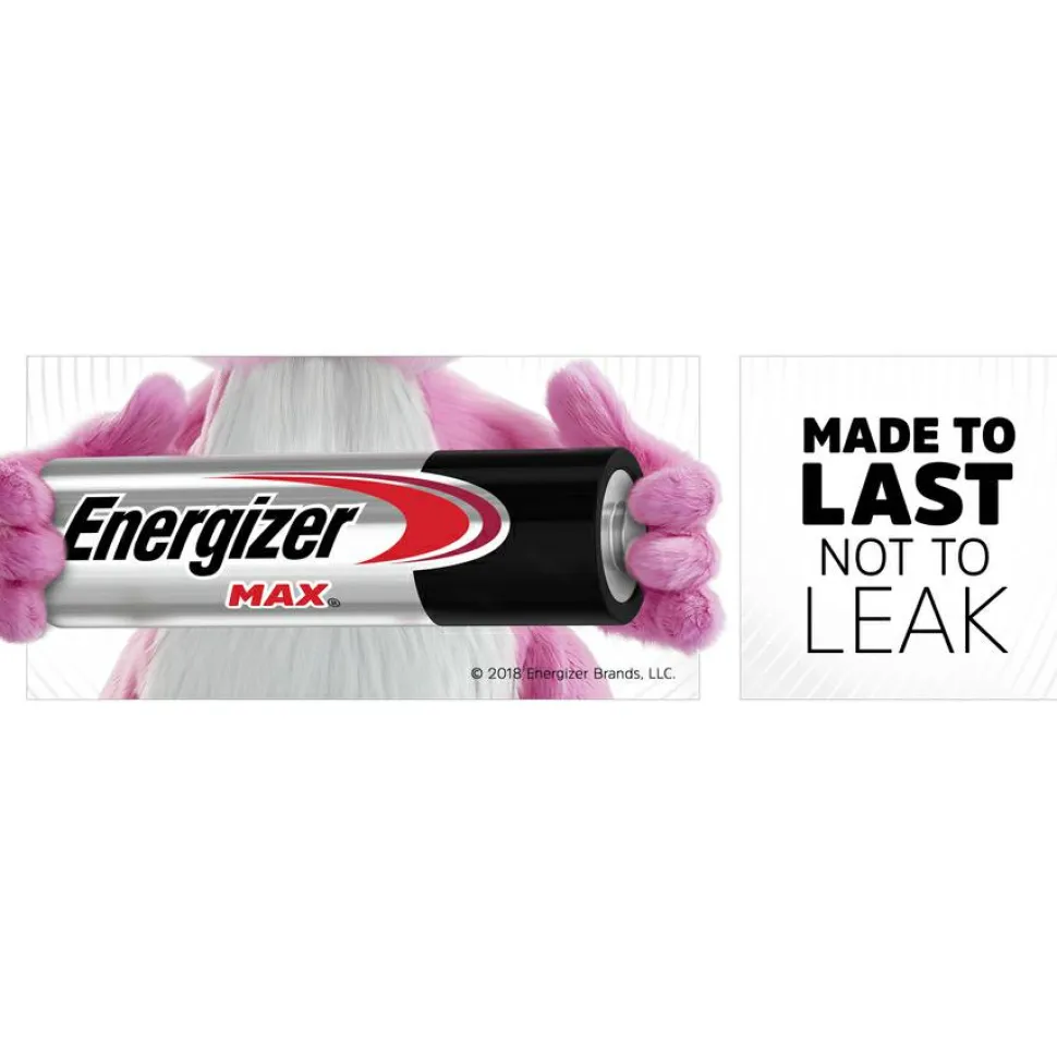 Energizer Max 9-Volt Alkaline Batteries, Pack Of 2