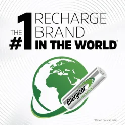 Energizer Rechargeable NiMH AA Batteries, Pack Of 4