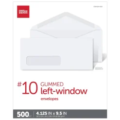 Envelopes, Left Window, 4-1/8