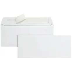 Envelopes, 4-1/8" x 9-1/2", Clean Seal, White, Box Of 500