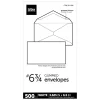 Envelopes, 3-5/8" x 6-1/2", Gummed Seal, White, Box Of 500