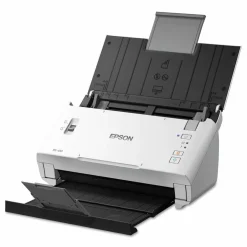 Epson DS410 Document Scanner, 600 dpi Optical Resolution, 50-Sheet Duplex Auto Document Feeder