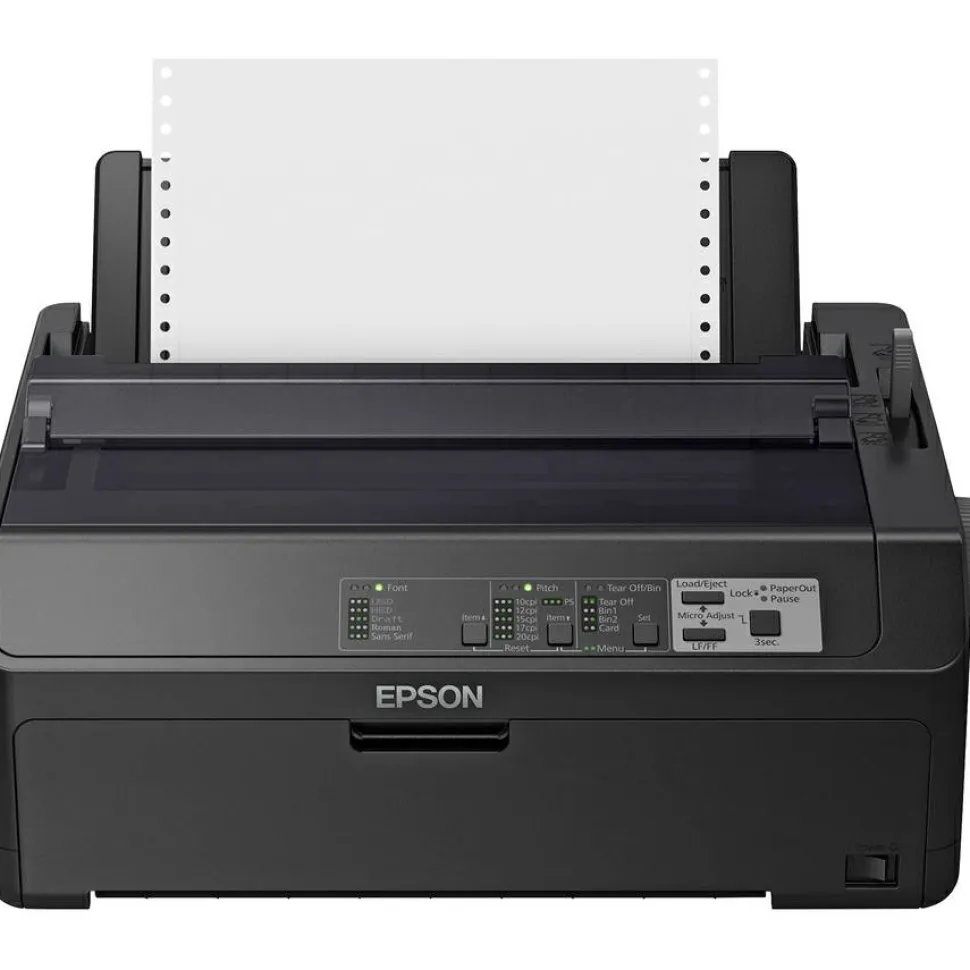 Epson FX-890II 9-pin Dot Matrix Printer, Monochrome, Energy Star, C11CF37201