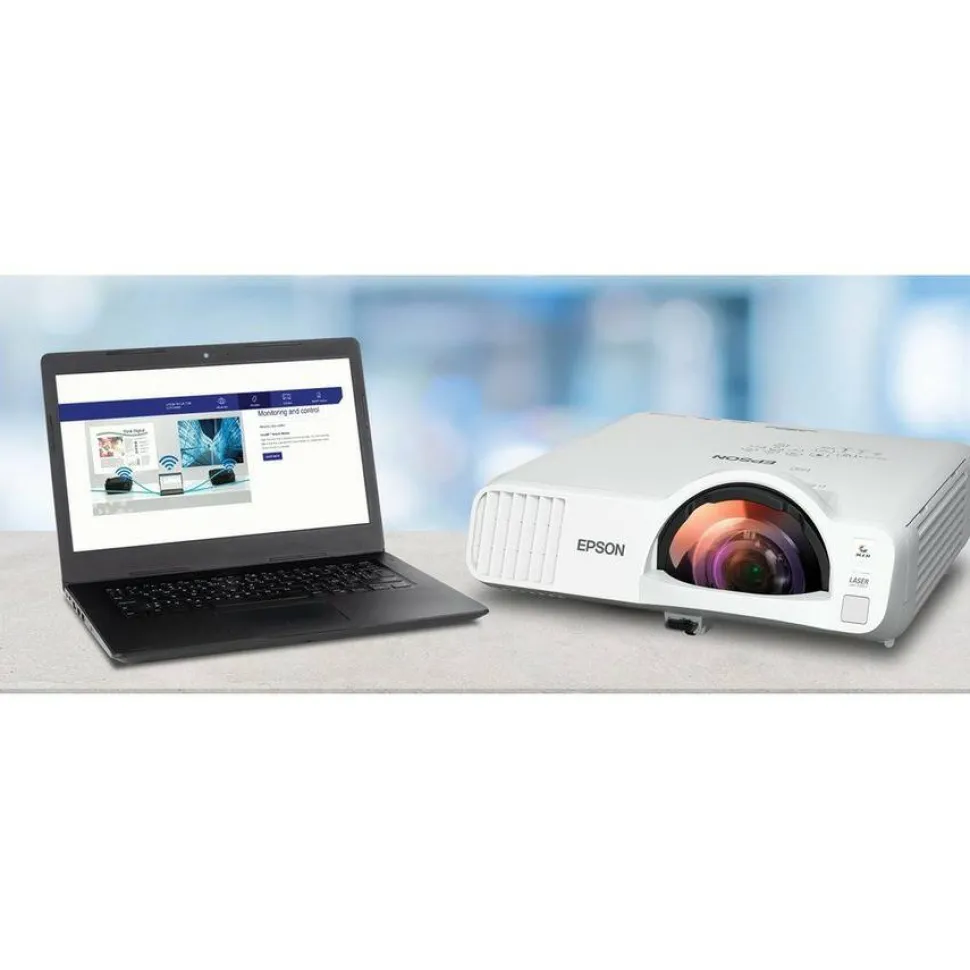 Epson PowerLite L210SF Short Throw 3LCD Projector - 21:9 - Ceiling Mountable, Tabletop