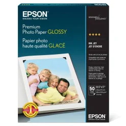 Epson Premium Glossy Photo Paper, Letter Size (8 1/2