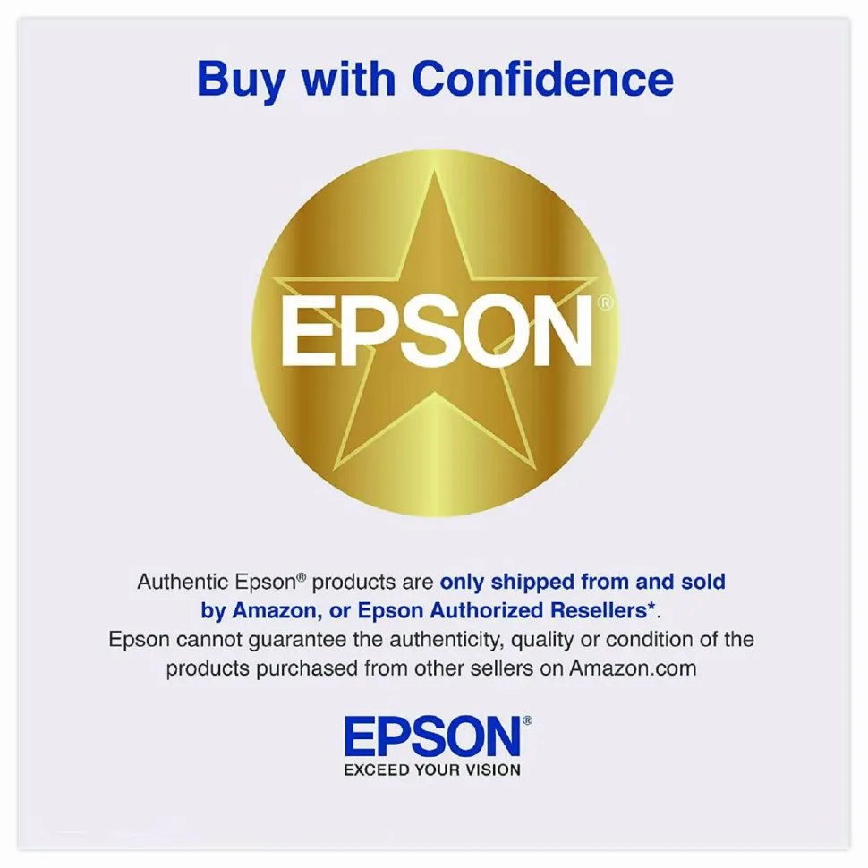 Epson Premium Presentation Paper, White, Letter (8.5" x 11"), 50 Sheets Per Pack, 44 Lb, 97 Brightness