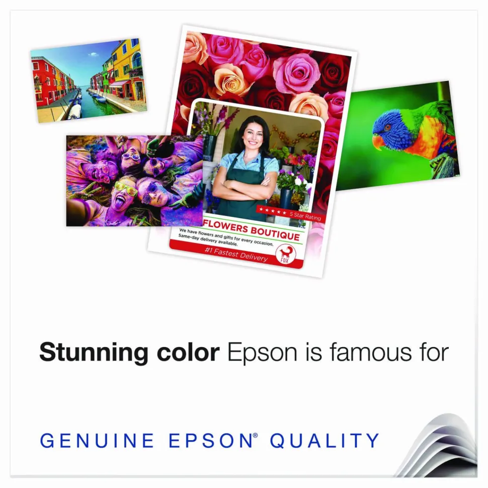 Epson Premium Presentation Paper, White, Letter (8.5" x 11"), 50 Sheets Per Pack, 44 Lb, 97 Brightness