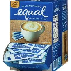Equal Original Sweetener, 0.035 Oz., Box Of 500