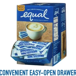 Equal Original Sweetener, 0.035 Oz., Box Of 500