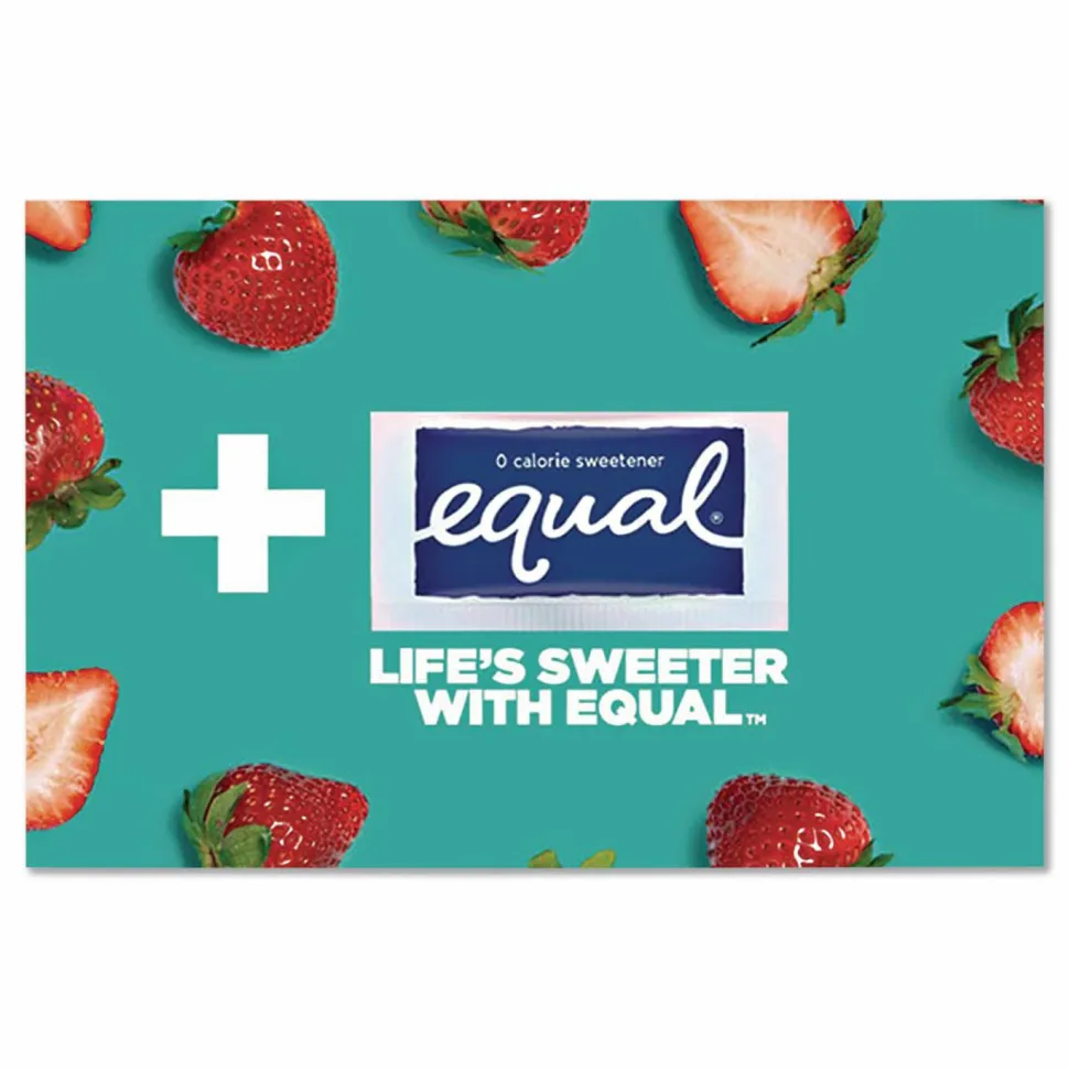 Equal Zero Calorie Sweetener, 0.04 oz Packet, 2,000/Carton