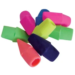 Eraser Caps, Assorted Colors, Pack Of 72