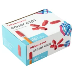 Eraser Caps, Red, Box Of 144