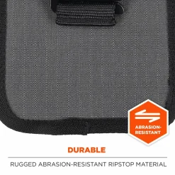 ergodyne Arsenal 5568 Belt Loop Tool Pouch with Device Holster, 4 Compartments, 5 x 2 x 8.5, Polyester, Gray