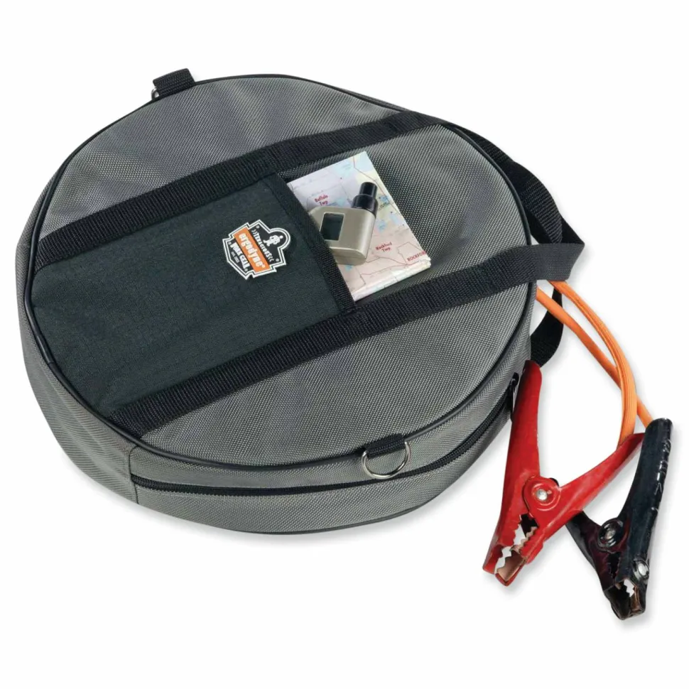 ergodyne Arsenal 5888 Cable Organizer, 2 Compartments, Gray, 13.5 x 13.5 x 3.5, Gray