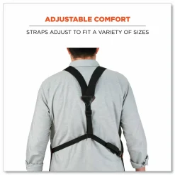 ergodyne Arsenal 5704 Canvas Tool Apron, 22 Compartments, 25.5 x 28, Canvas, Gray