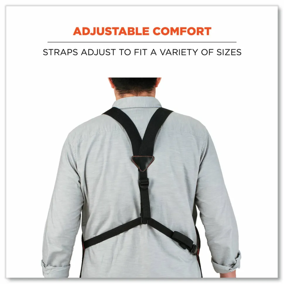 ergodyne Arsenal 5704 Canvas Tool Apron, 22 Compartments, 25.5 x 28, Canvas, Gray