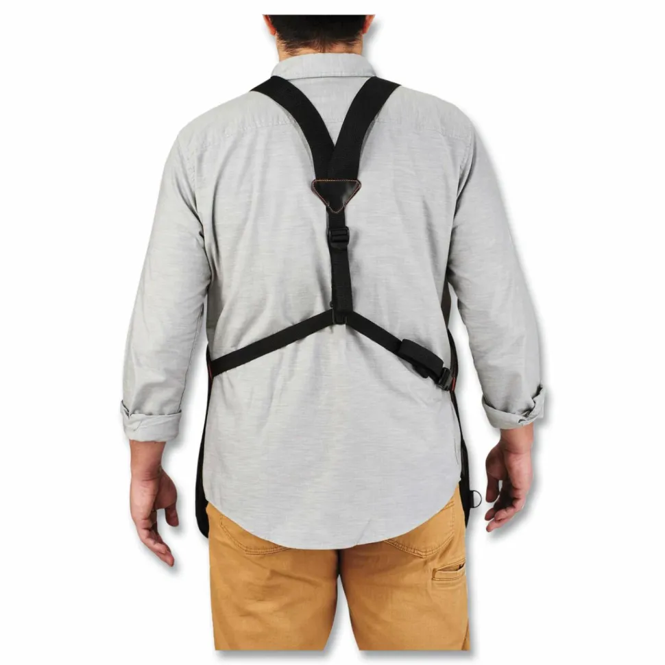 ergodyne Arsenal 5704 Canvas Tool Apron, 22 Compartments, 25.5 x 28, Canvas, Gray