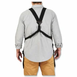 ergodyne Arsenal 5705 Extended Length Canvas Tool Apron, 13 Compartments, 25.5 x 34, Canvas, Gray