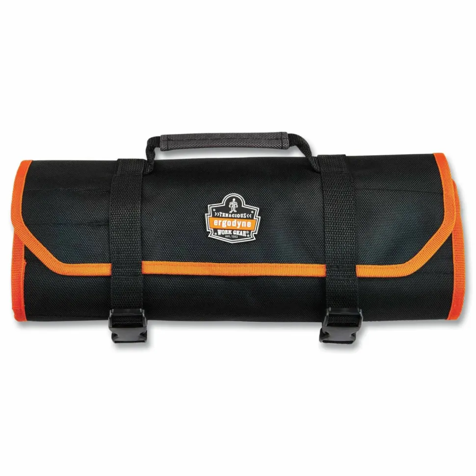 ergodyne Arsenal 5871 Polyester Tool Roll Up, 21 Compartments, 27 x 14, Polyester, Black