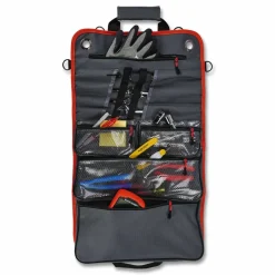 ergodyne Arsenal 5874 Roll Up Tool Bag with Zipper Pockets, 5 Zippered Pockets, 7 Tool Slots, 1 x 27 x 16, Polyester, Gray