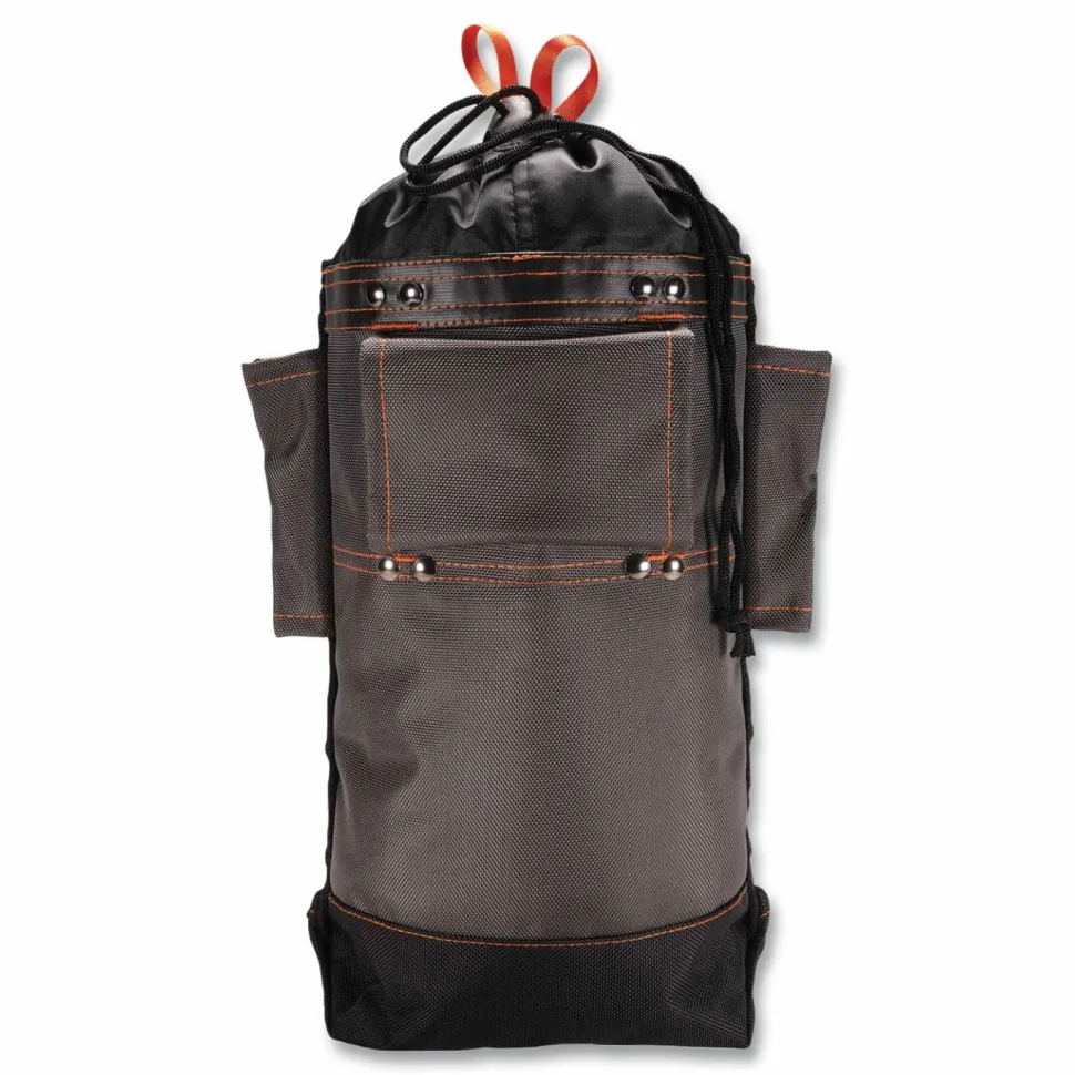 ergodyne Arsenal 5928 Topped Bolt Bag Tool Pouch, Tall, 5 x 10 x 13, Ballistic Polyester, Black/Gray