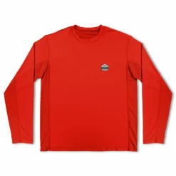 ergodyne Chill-Its 6689 Cooling Long Sleeve Sun Shirt with UV Protection, 2X-Large, Orange