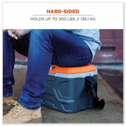 ergodyne Chill-Its 5170 17-Quart Industrial Hard Sided Cooler, Orange/Gray, 30/Pallet