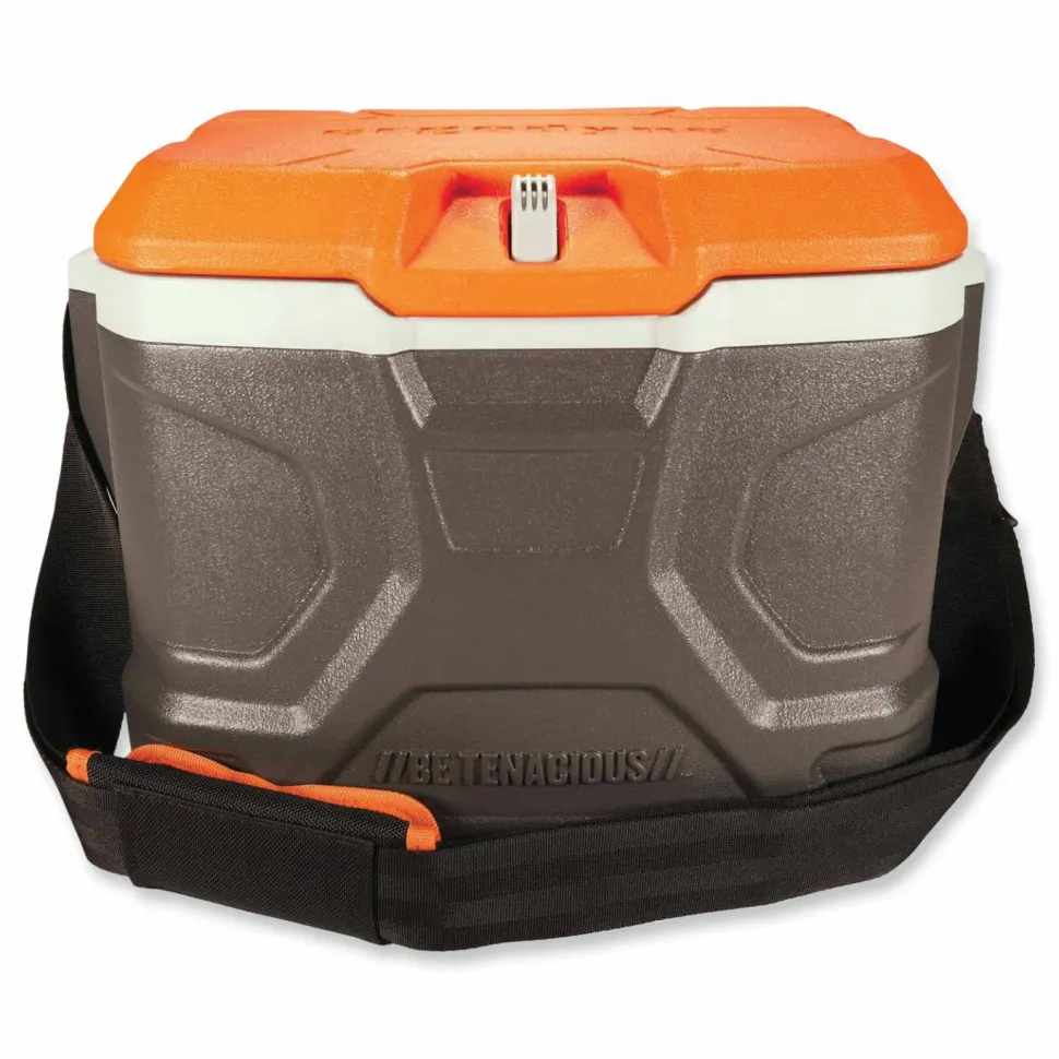 ergodyne Chill-Its 5170 17-Quart Industrial Hard Sided Cooler, Orange/Gray, 30/Pallet