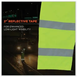 ergodyne GloWear 8915 Class E Hi-Vis Rain Pants, Small, Lime