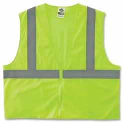 ergodyne GloWear 8205Z Class 2 Super Economy Mesh Vest, Polyester, Lime, Large/X-Large