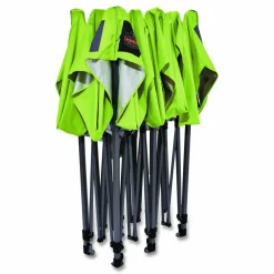 ergodyne SHAX 6004 Heavy-Duty Pop-Up Tent, 10 ft x 20 ft x 10 ft, Polyester/Steel, Lime