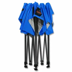 ergodyne SHAX 6002 Heavy-Duty Pop-Up Tent, 10 ft x 10 ft, Polyester/Steel, Blue