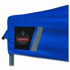ergodyne SHAX 6002 Heavy-Duty Pop-Up Tent, 10 ft x 10 ft, Polyester/Steel, Blue