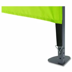 ergodyne SHAX 6055 Heavy-Duty Pop-Up Tent Kit - Solid Sidewalls, Single Skin,10 ft x 10 ft, Polyester/Steel, Lime