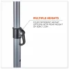 ergodyne Shax 6100 Lightweight Work Umbrella, 90" Span, 92.4" Long, Lime Canopy