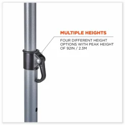 ergodyne Shax 6100 Lightweight Work Umbrella, 90" Span, 92.4" Long, Lime Canopy