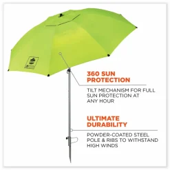 ergodyne Shax 6100 Lightweight Work Umbrella, 90