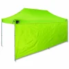 ergodyne SHAX 6197 Pop-Up Tent Sidewall, 10 ft x 20 ft x 10 ft, Polyester, Lime