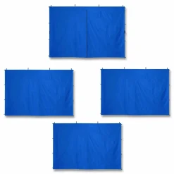 ergodyne SHAX 6058 Pop-Up Tent Sidewall Kit, 10 ft x 10 ft, Polyester, Blue