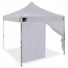 ergodyne SHAX 6196 Pop-Up Tent Sidewall with Zippered Door, 10 ft x10 ft, Polyester, White