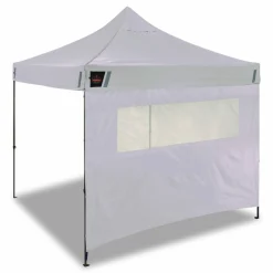 ergodyne SHAX 6195 Pop-Up Tent Sidewall with Mesh Window, 10 ft x 10 ft, Polyester, White