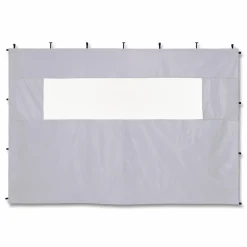 ergodyne SHAX 6195 Pop-Up Tent Sidewall with Mesh Window, 10 ft x 10 ft, Polyester, White