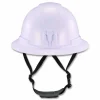 ergodyne Skullerz 8963 Full Brim Class E Safety Helmet, 6-Point Standard Ratchet Suspension, One Size Fits Most (6.5 to 8), White