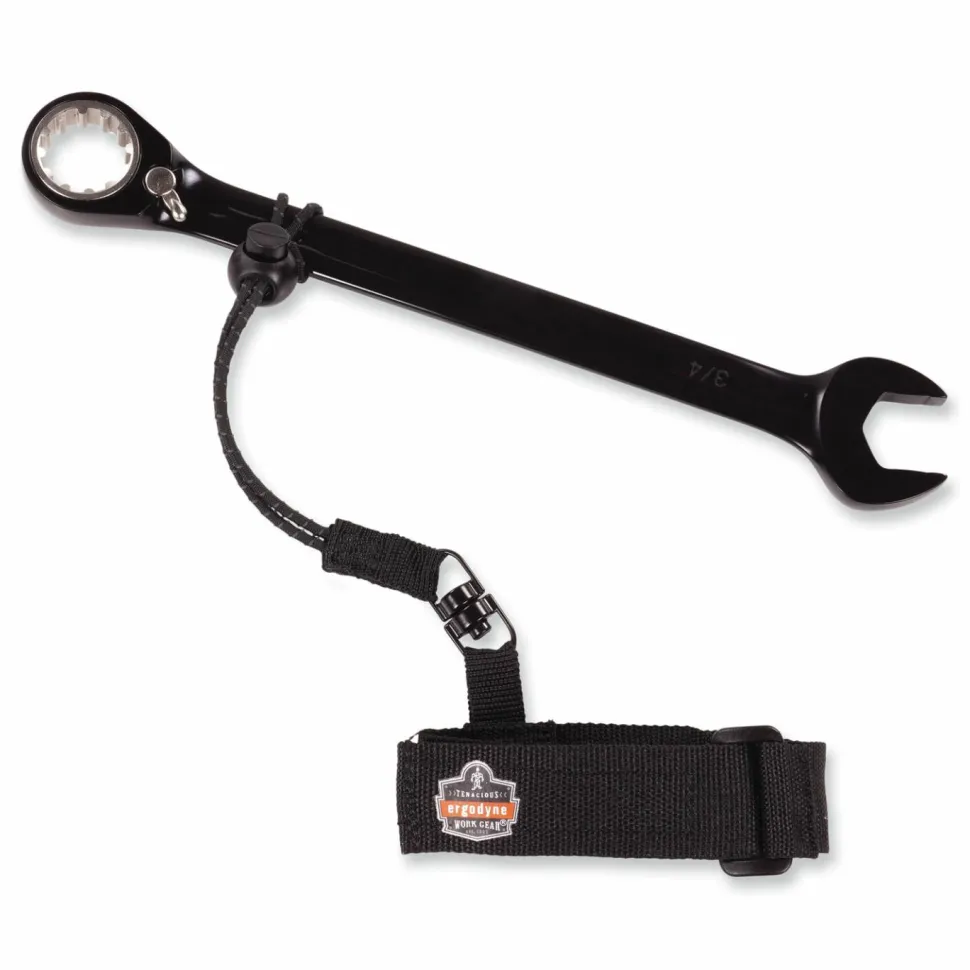 ergodyne Squids 3115 Adjustable-Wrist Tool Lanyard with Loop Tether, 7" to 8.5" Wrist, 2 lb Working Capacity, 7.5" Long