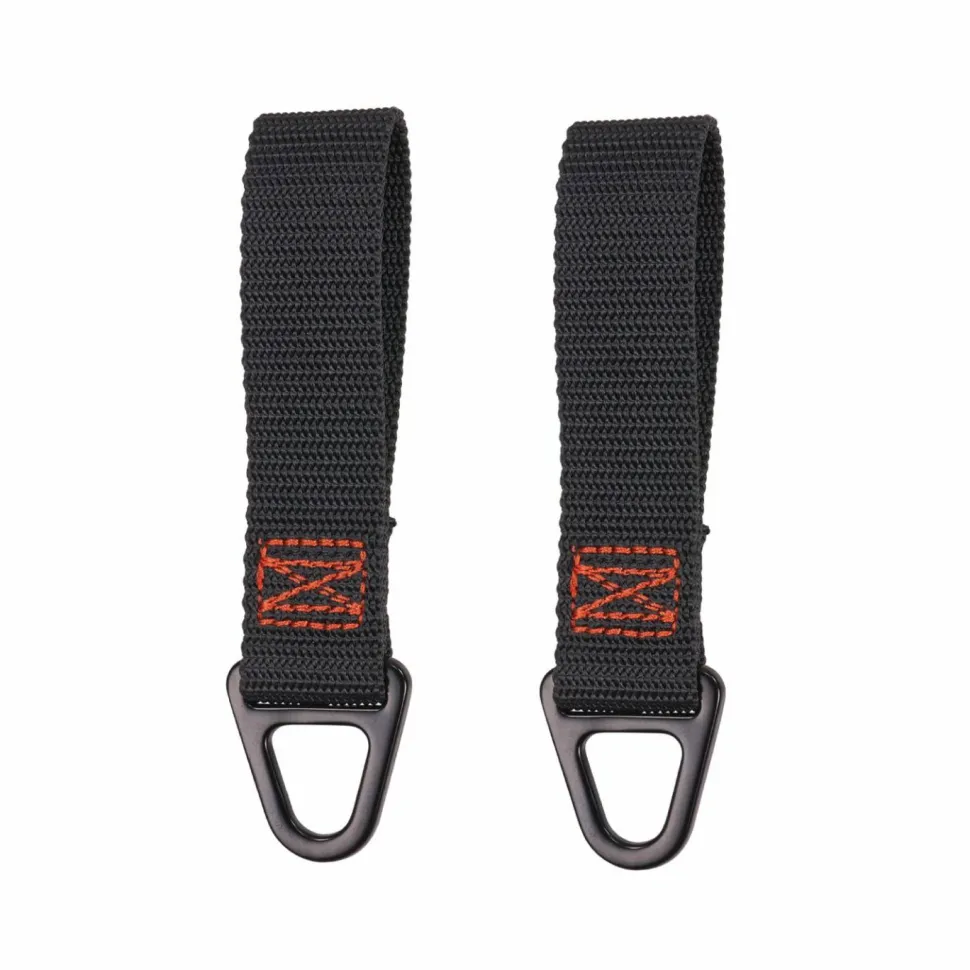 ergodyne Squids 3171 Anchor Strap Belt Loop Attachment for Tool Tethering, 5 lb Max Working Capacity, 5" Long, Black, 2/Pack