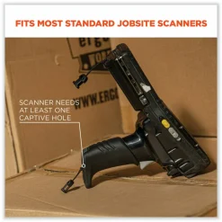 ergodyne Squids 3132 Barcode Scanner Lanyard Harness, X-Large: 23" Arm Strap, 46" Lanyard Strap, Black