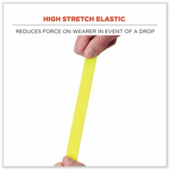 ergodyne Squids 3155 Elastic Lanyard with Clamp, 2 lb Max Working Capacity, 18