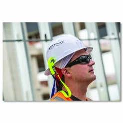 ergodyne Squids 3150 Elastic Lanyard with Buckle, 2 lb Max Working Capacity, 18"-48" Long, Lime, 10/Pack
