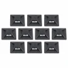 ergodyne Squids 3701 Mini Adhesive Mount Replacements, 2 lb Max Safe Working Capacity, 0.9" Long, Black,10/Pack