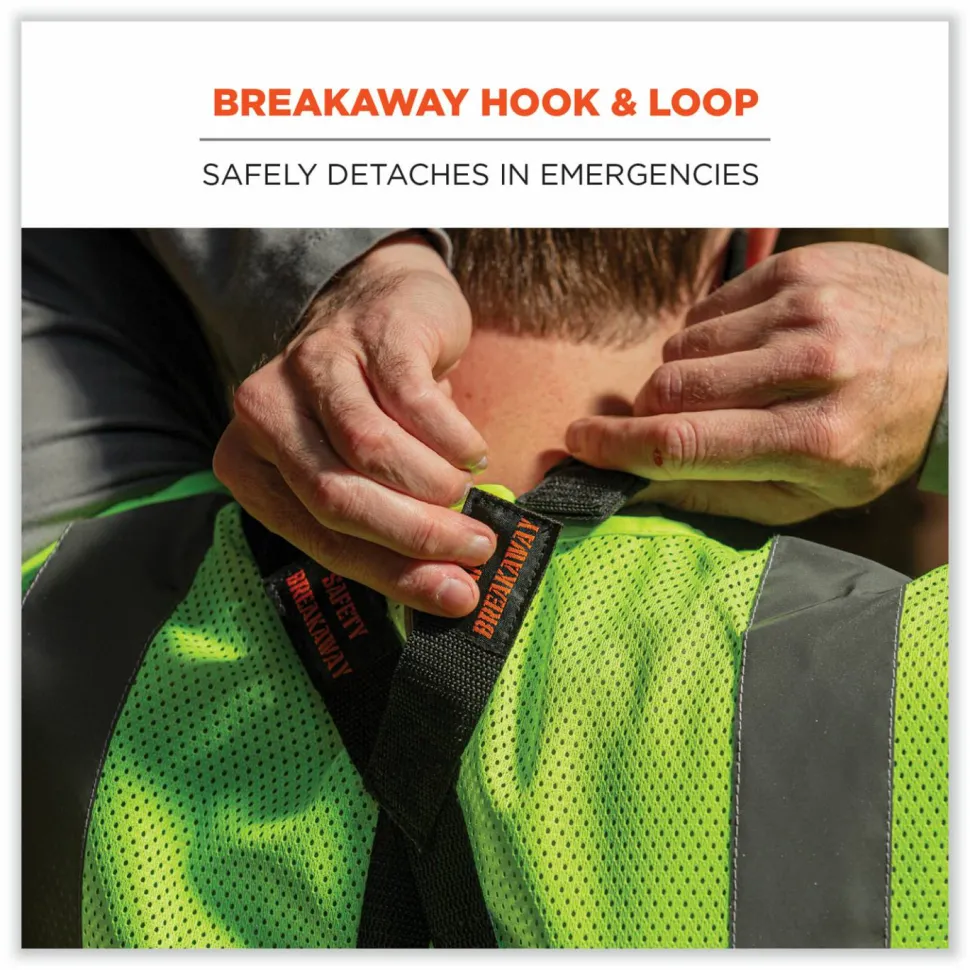 ergodyne Squids 3138 Padded Barcode Scanner Lanyard Harness, 27" Arm Straps,18.5" Lanyard,Black/Orange/Gray